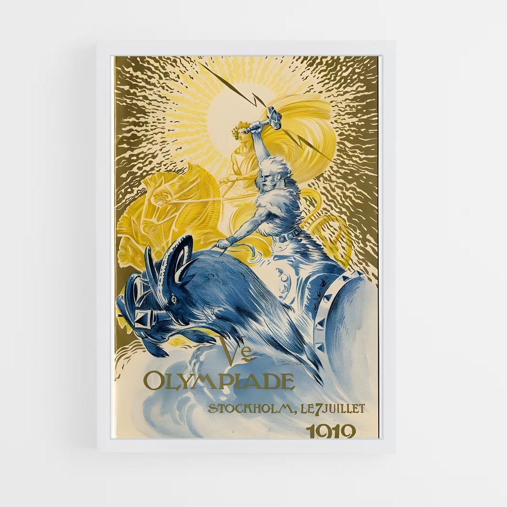 Poster L'Opéra de Stockholm – affiche Jeux Olympiques (vue 3)